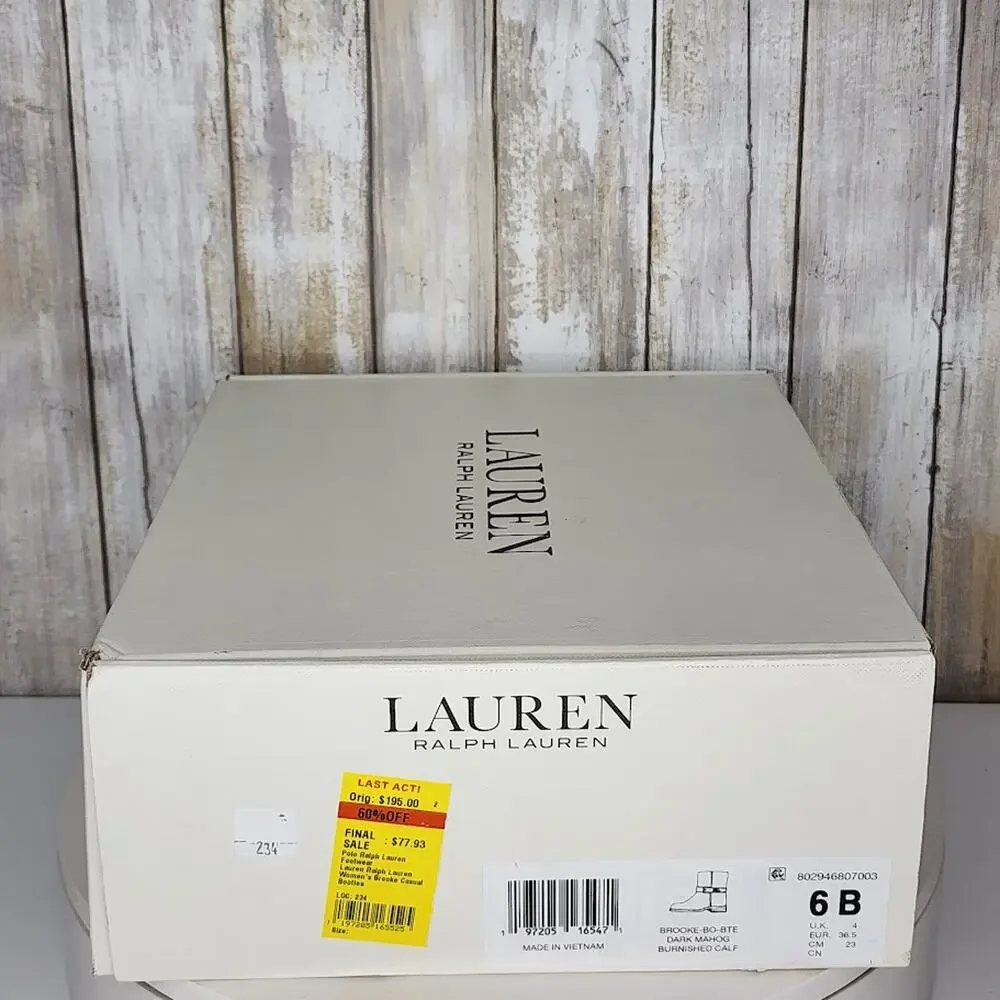 New - Lauren Ralph Lauren Women's Brooke Casual Booties - Size 6 B - Picture 10 of 10